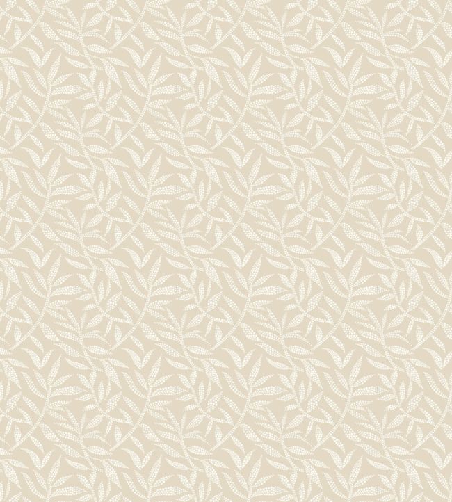 Dotty Leaf Wallpaper by Ohpopsi Dark Linen