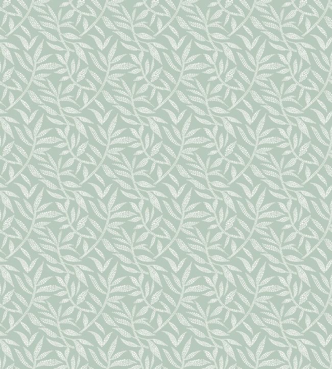 Dotty Leaf Wallpaper by Ohpopsi Seafoam