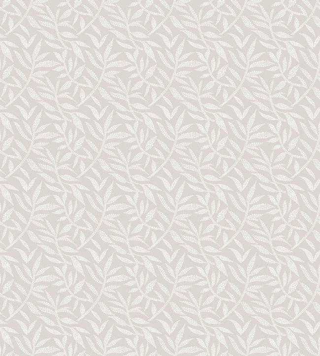 Dotty Leaf Wallpaper by Ohpopsi Silver