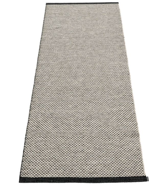 Effi Runner 70 x 200cm Rug in Black by Pappelina | Jane Clayton