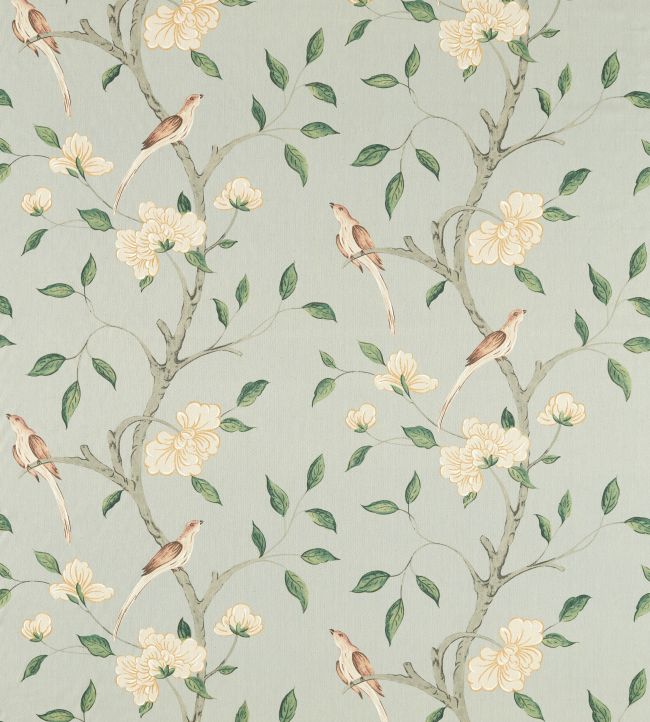 Eleonora Print Fabric by Zoffany Stockholm Blue