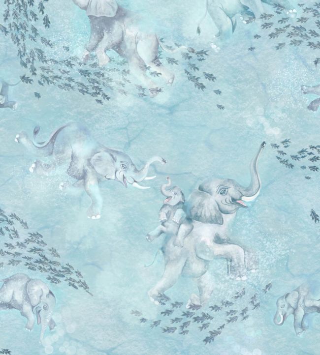 Elephant Breaststroke Wallpaper by Brand McKenzie Ocean