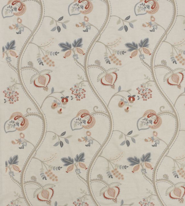 Elizabeth Fabric by James Hare Red Blue