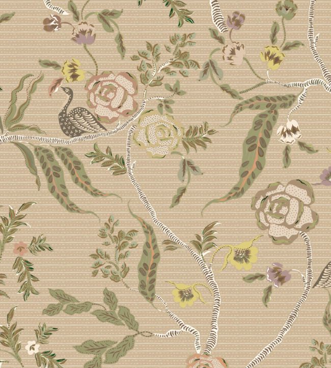 Eversley Fabric by Parker & Jules Coral Moss