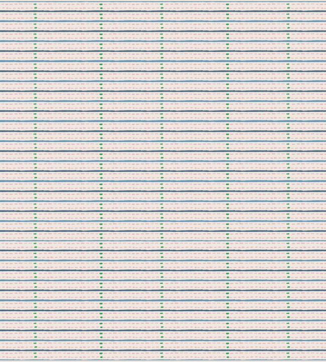 Eversley Stripe Fabric by Parker & Jules Jade Rose