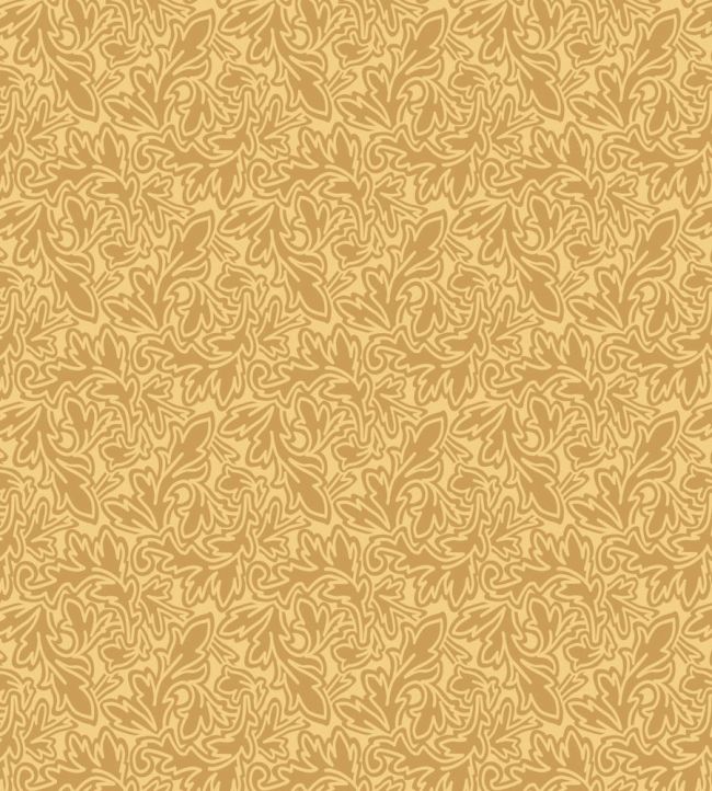 Feuille Wallpaper by Farrow & Ball India Yellow