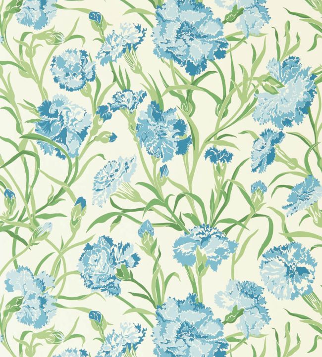 Fleur de Joie Wallpaper by Harlequin French Blue/Succulent/Soft Focus