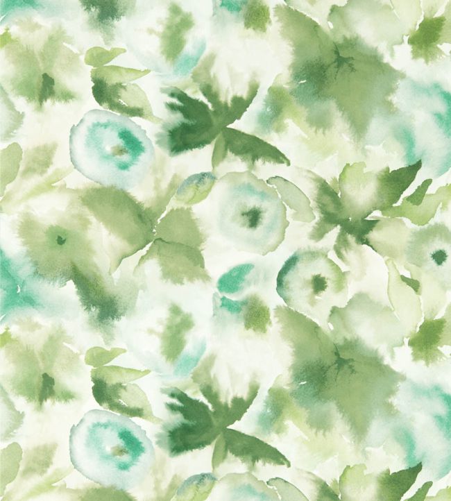 Flores Wallpaper by Harlequin Clover/Kelly/Aqua