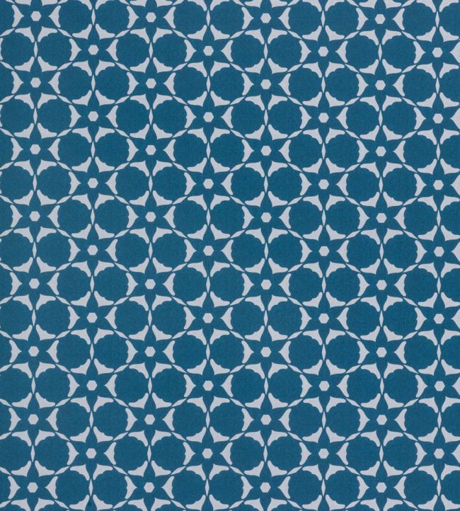 Flower Cut Out Wallpaper by Vanderhurd Indigo