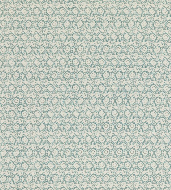 Flower Press Fabric by Baker Lifestyle Aqua
