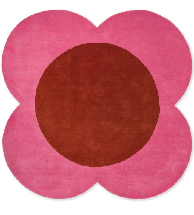 Orla Kiely Flower Spot rug Pink/Red 158400150001 Pink/Red