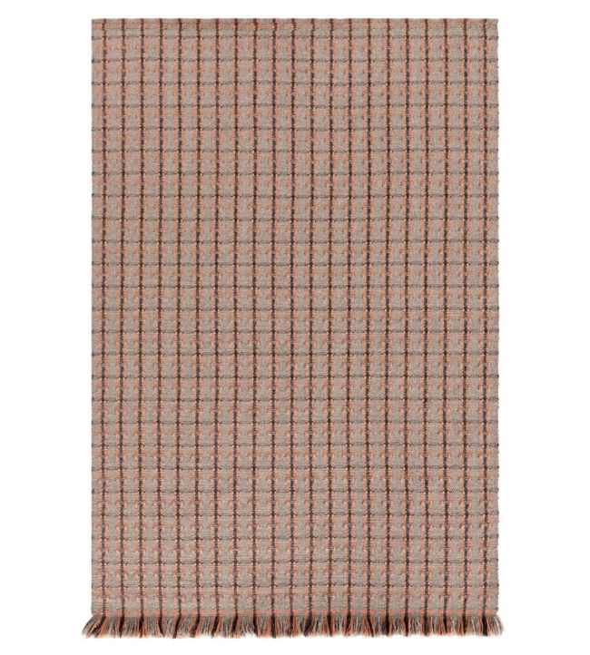 Garden Layers Checks Rug in Terracotta by GAN | Jane Clayton