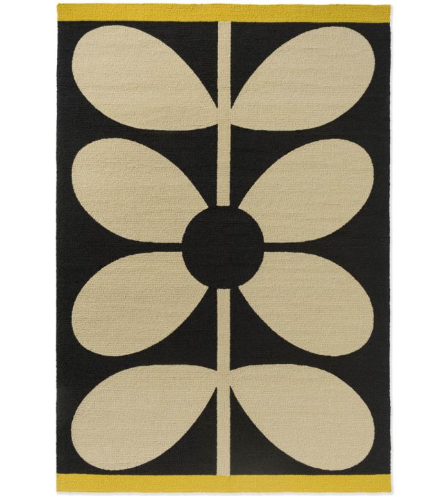 Orla Kiely Giant Sixties Stem rug Noir 463705-140200 Noir