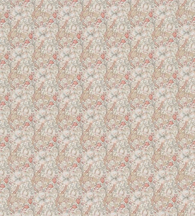 Golden Lily Minor Fabric by Morris & Co Floral and Botanical