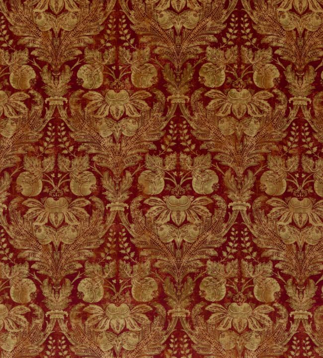 Lapura Velvet Fabric by GP & J Baker Indian Red