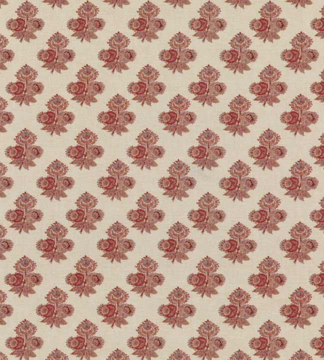 Poppy Paisley Fabric by GP & J Baker Red