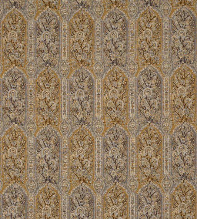 Winton Fabric by GP & J Baker Grey/Mustard