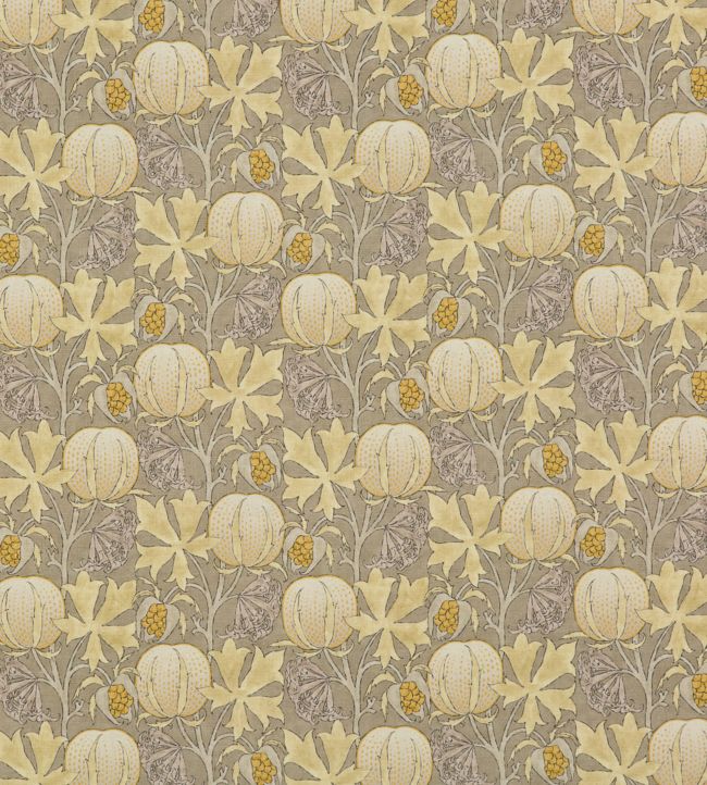 Pumpkins Fabric by GP & J Baker Grey/Ochre