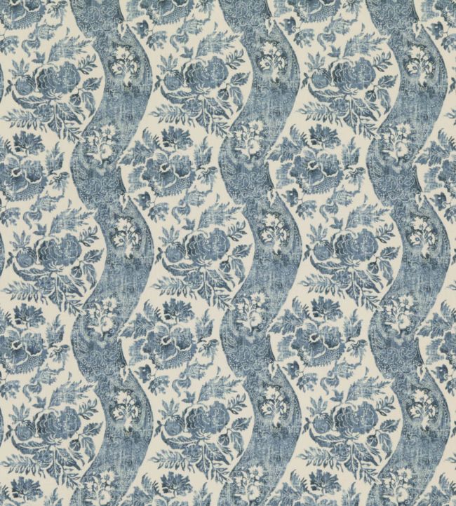 Caldbeck Fabric by GP & J Baker Indigo / Ivory