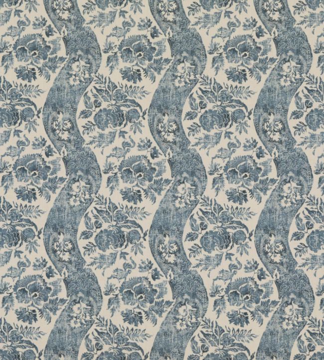 Caldbeck Fabric by GP & J Baker Indigo / Linen