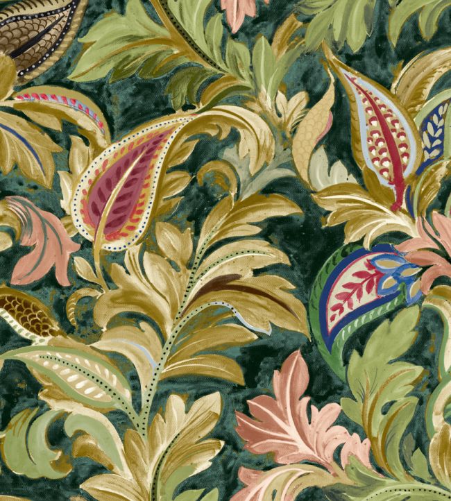 Grande Highgrove Fabric by Arley House Emerald