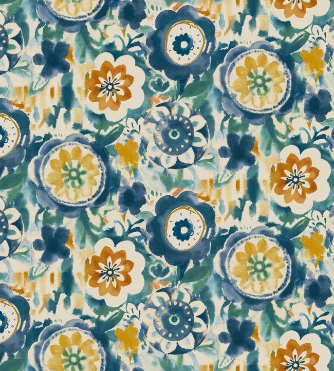 Grande Mirage Fabric by Arley House Azure