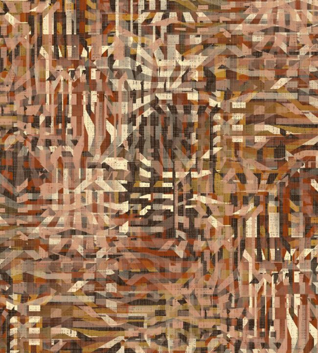 Grande Prism Fabric by Arley House Rust