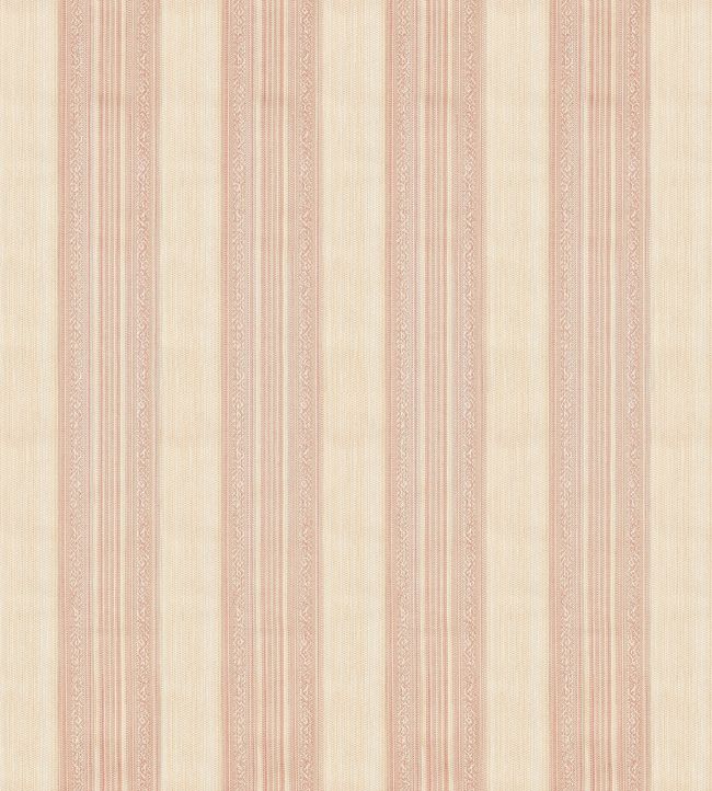 Hanover Stripe Fabric by Zoffany Tuscan Pink