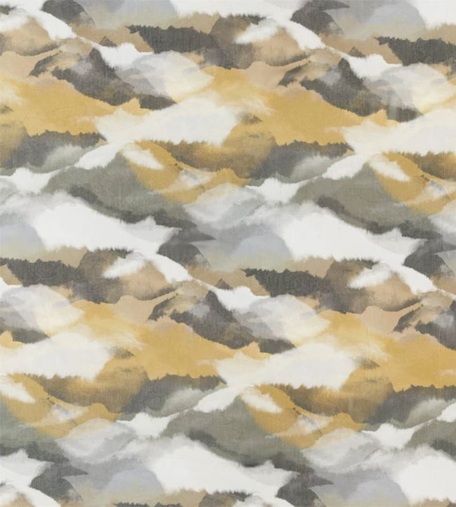 Minako Fabric by Harlequin Gold/Charcoal