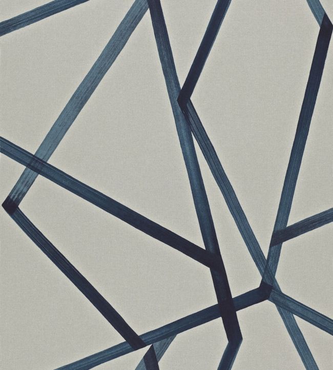 Sumi Wallpaper by Harlequin Linen/Indigo