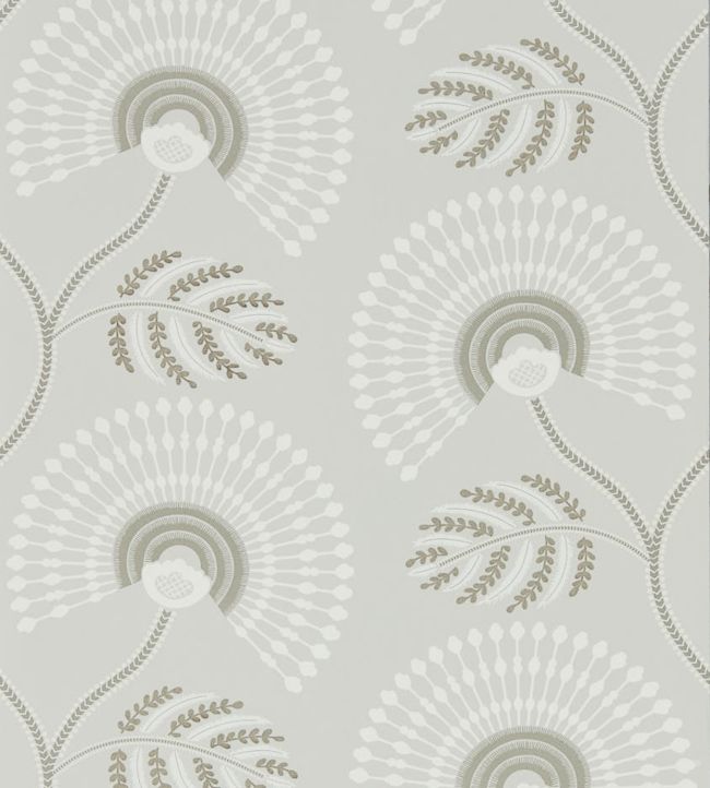 Louella Wallpaper by Harlequin Linen/Silver