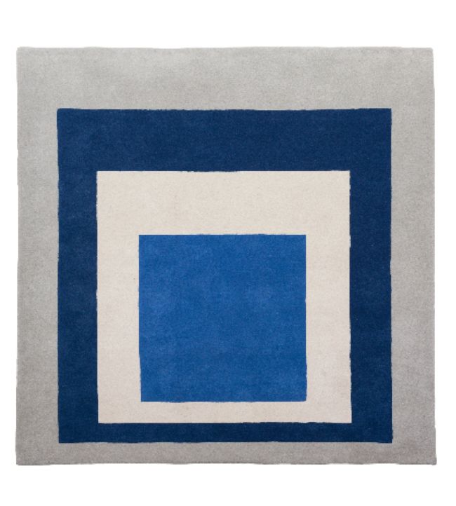 Homage To The Square by Josef Albers Rug in Blue/White by CF Editions ...
