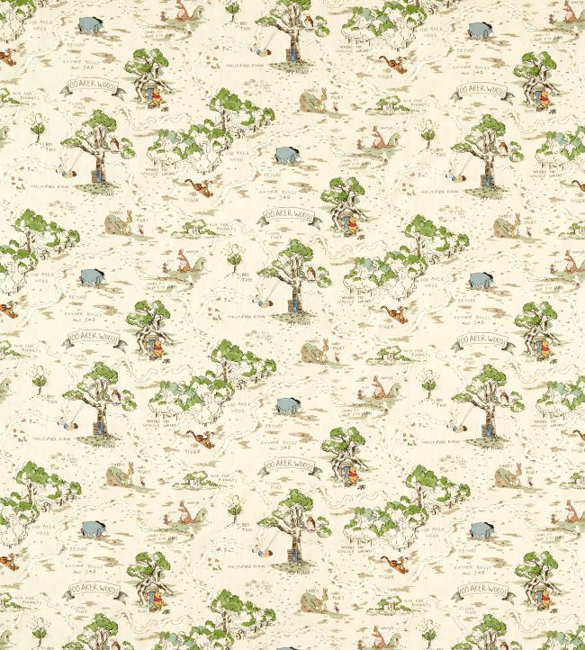 Hundred Acre Wood Fabric by Sanderson Cashew