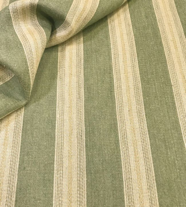 Callow Stripe Fabric by Ian Sanderson in Sage | Jane Clayton