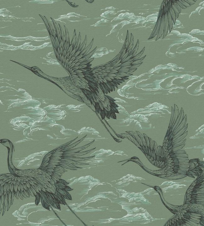 Imperial Ibis Wallpaper by Coordonne Jade
