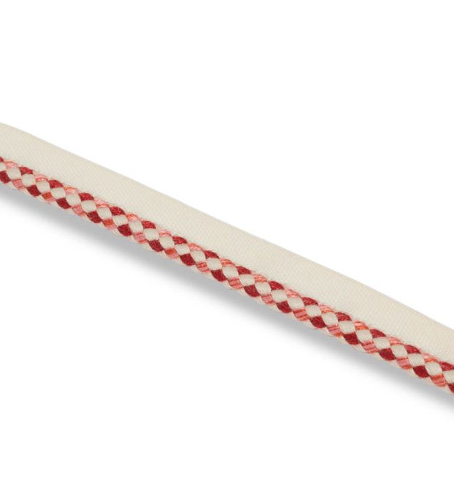 Jester Piping Trim by James Hare Cherry Rose