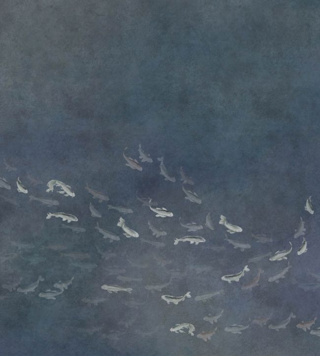 Koi Mural by Coordonne Dark