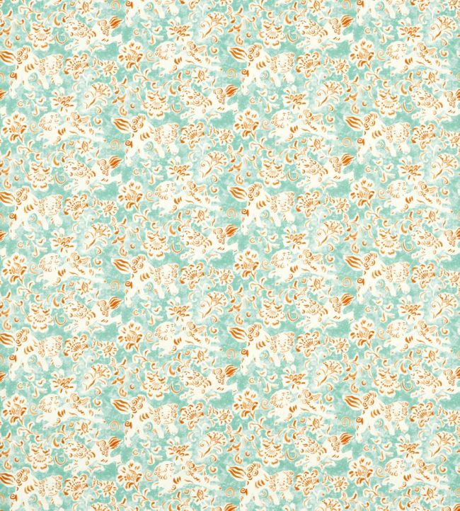 Koya Fabric by Harlequin Azul/Paprika
