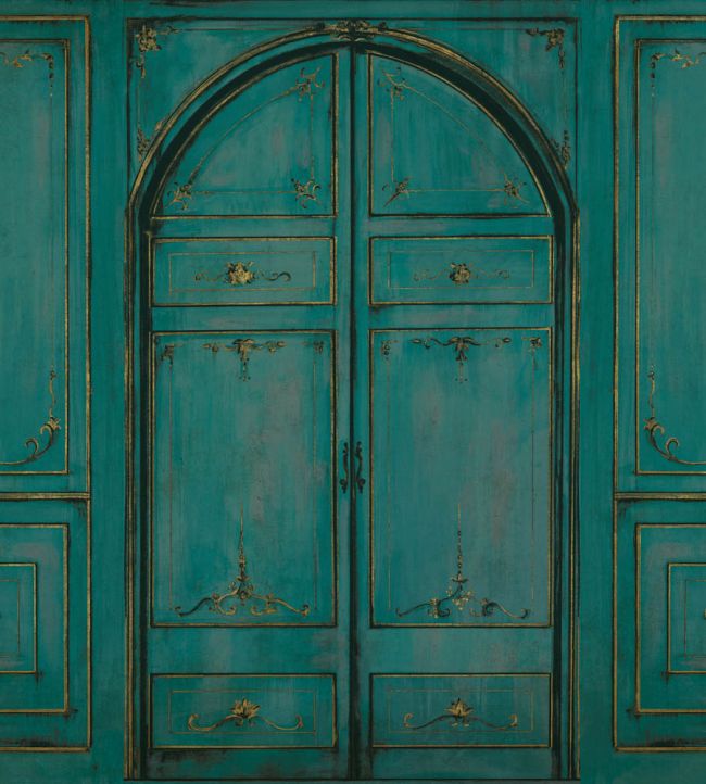 Lao Zi Mural by Coordonne Blue Spirulina