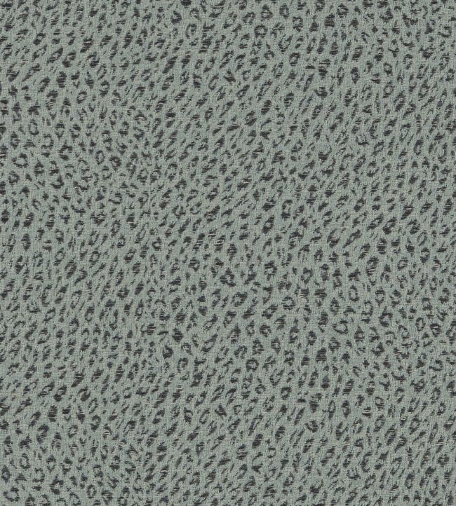 Leopard Fabric by James Hare Slate Blue