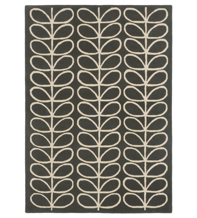 Orla Kiely Linear Stem rug Slate 060505-120180 Slate