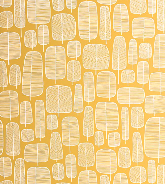 Little Trees Wallpaper by MissPrint Yellow