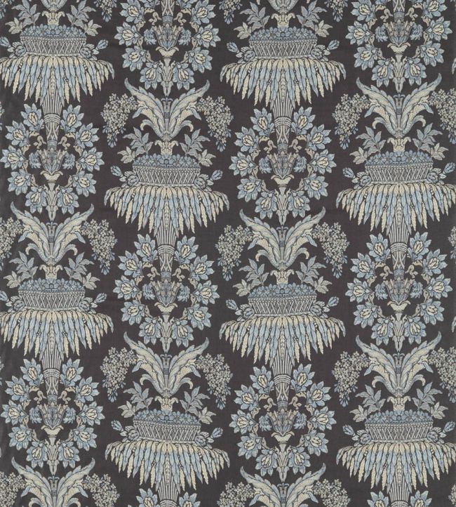 Long Gallery Brocade Fabric by Zoffany Quartz Grey/Rose