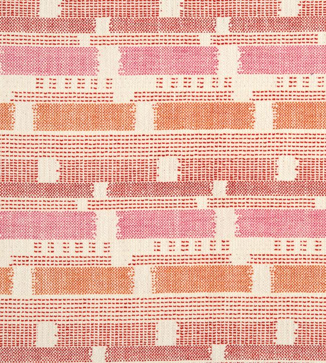 Loom Weave Fabric by Christopher Farr Cloth Hot Pink