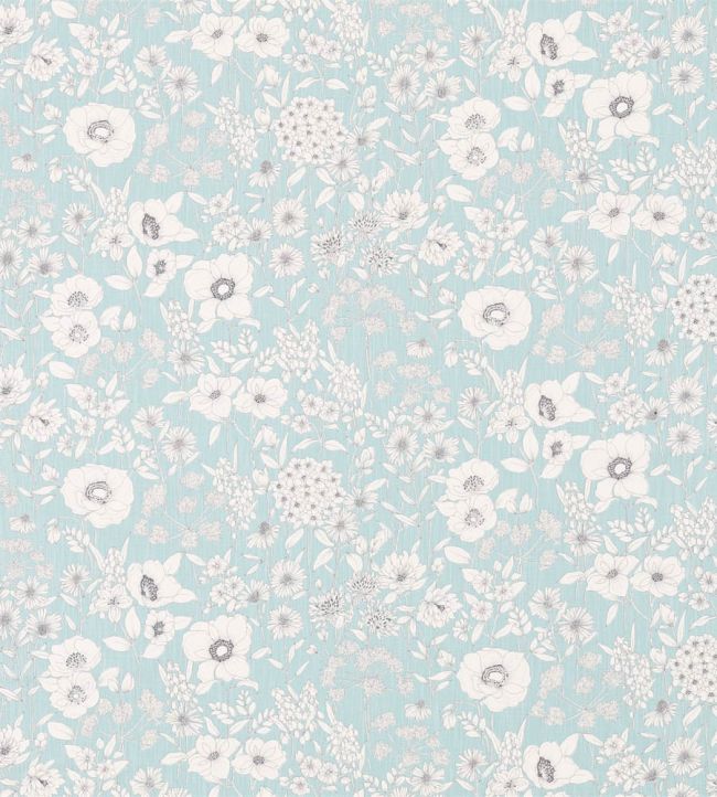 Maelee Fabric by Sanderson Teal
