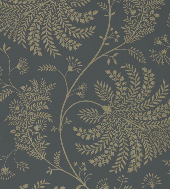 Mapperton Wallpaper by Sanderson Graphite/Gilver
