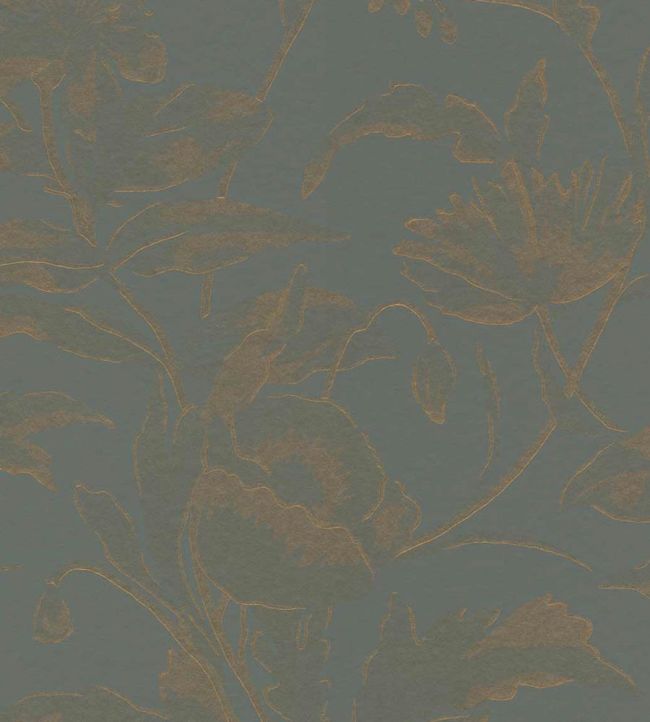 Meandering Floral Wallpaper by Eijffinger Blue/Green