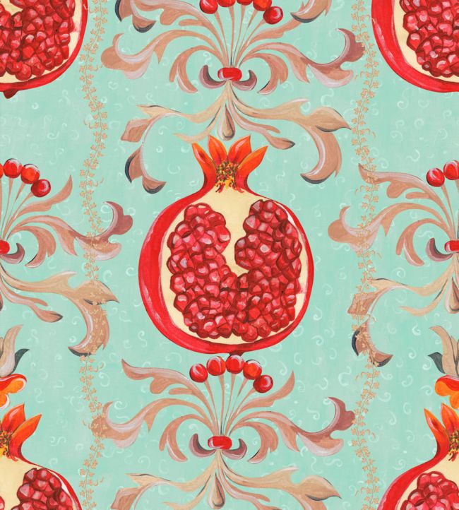 Melagranata Wallpaper by MINDTHEGAP Azzurro