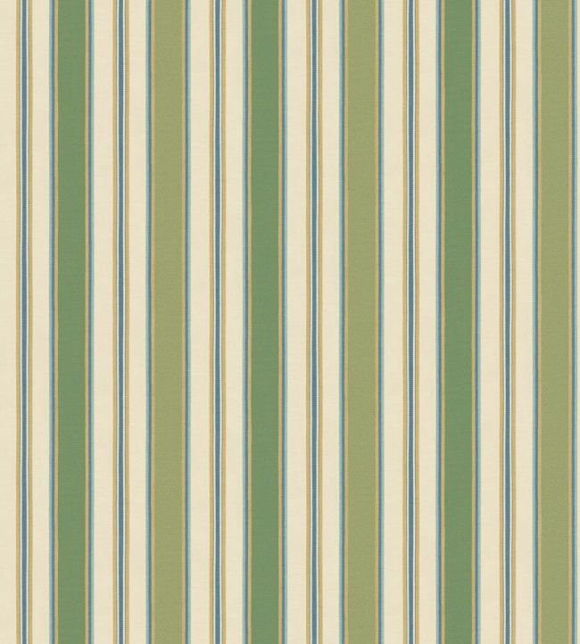 Melbourne Stripe Wallpaper by GP & J Baker Green/Blue