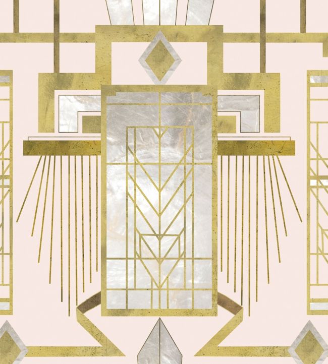 Glamour Wallpaper by MINDTHEGAP Pink,Gold